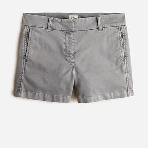 J. Crew 4” Stretch Chino Shorts in Storm Grey
